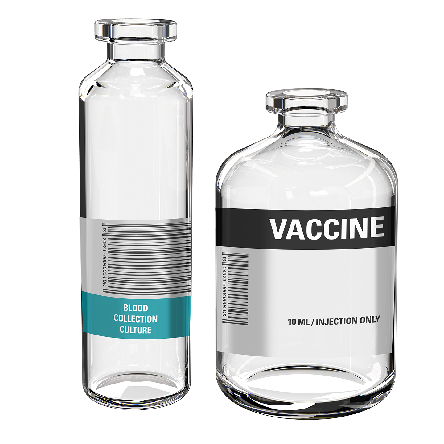 Co-injected Medical Bottles